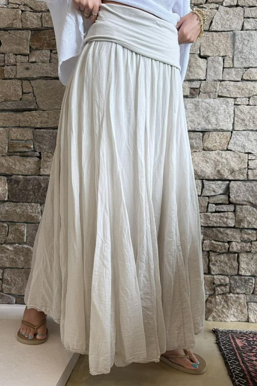 Songbird Bandeau Skirt Dress Stone - /12=